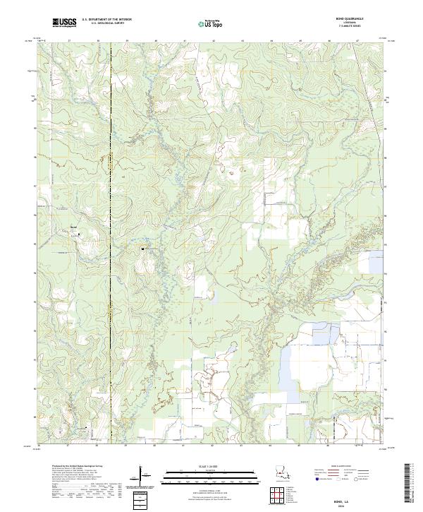 USGS Topographic Map – Bond