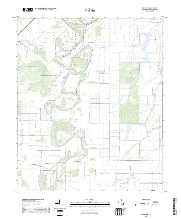 USGS Topographic Map – Bonita SW