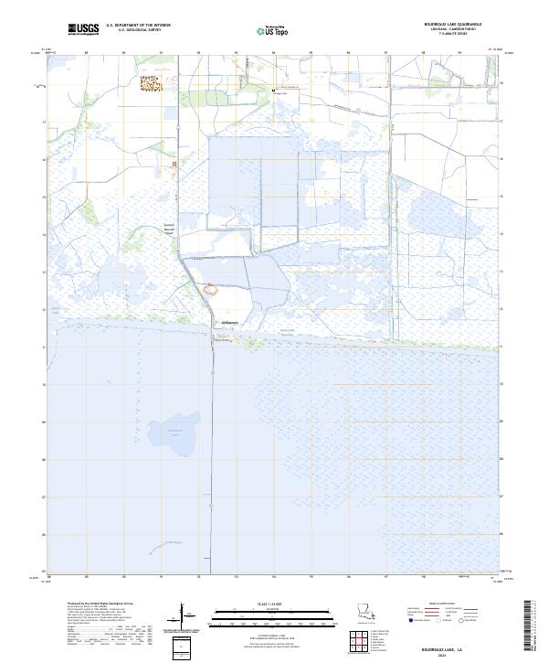 USGS Topographic Map – Boudreaux Lake