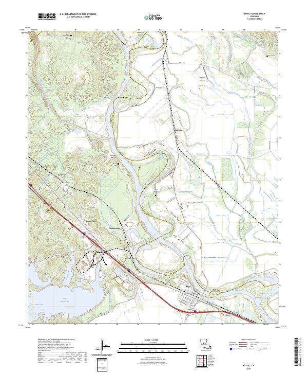USGS Topographic Map – Boyce