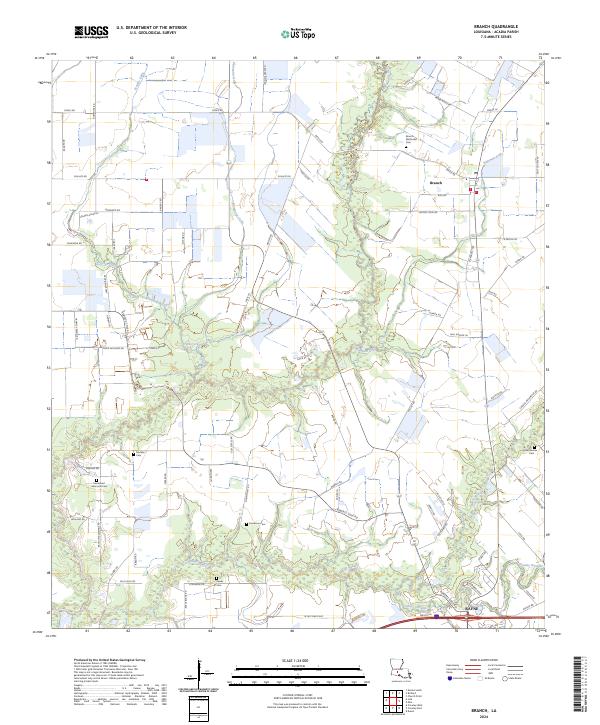 USGS Topographic Map – Branch