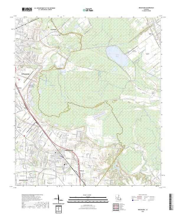 USGS Topographic Map – Broussard