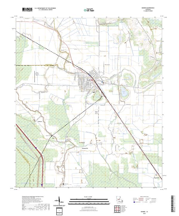 USGS Topographic Map – Bunkie