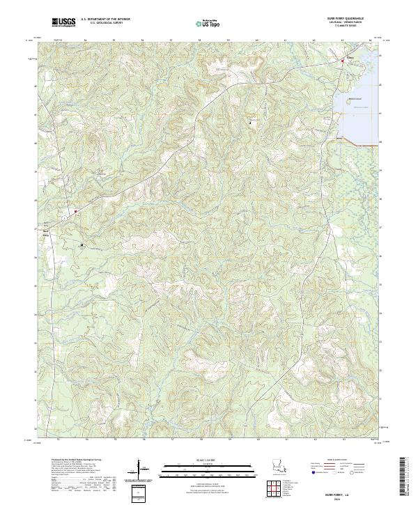USGS Topographic Map – Burr Ferry