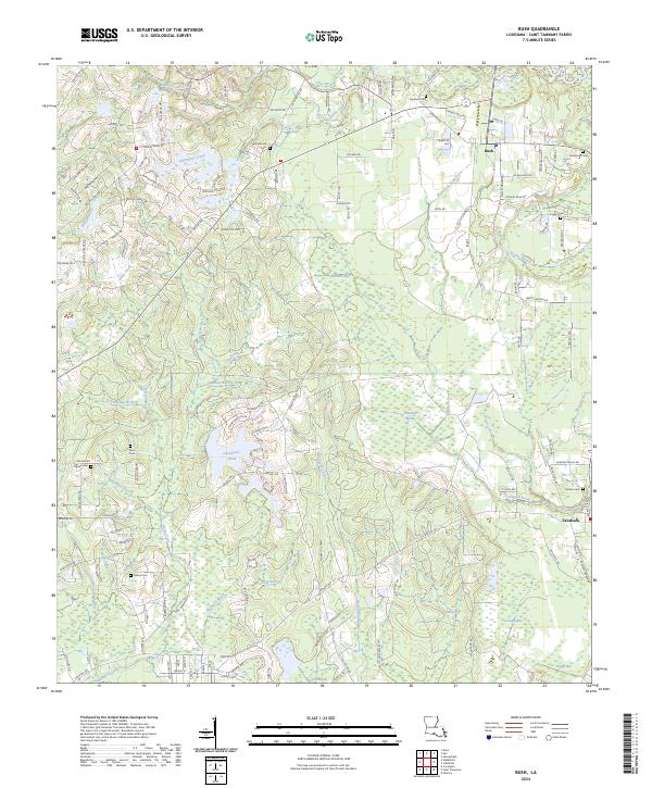 USGS Topographic Map – Bush