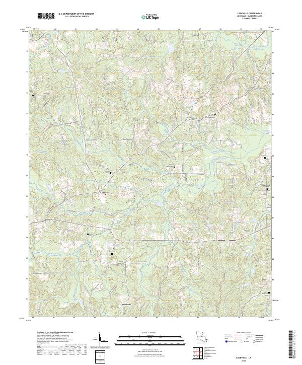 USGS Topographic Map – Cadeville