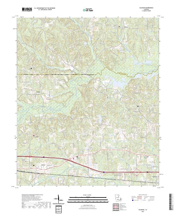 USGS Topographic Map – Calhoun