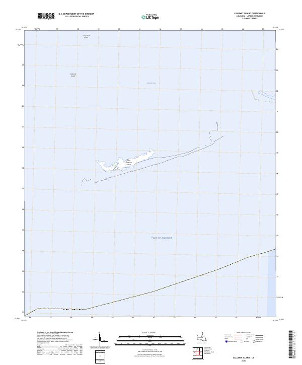 USGS Topographic Map – Calumet Island