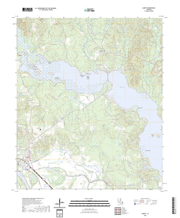 USGS Topographic Map – Campti