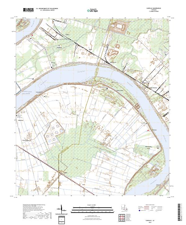 USGS Topographic Map – Carville