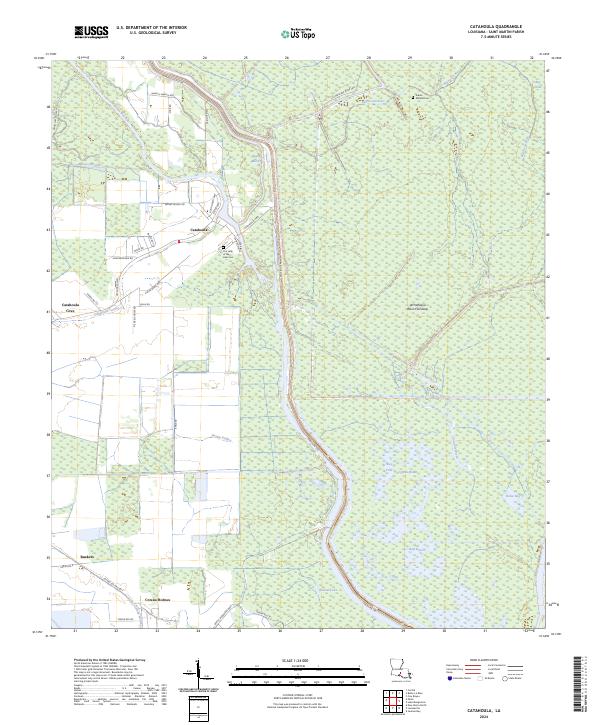 USGS Topographic Map – Catahoula