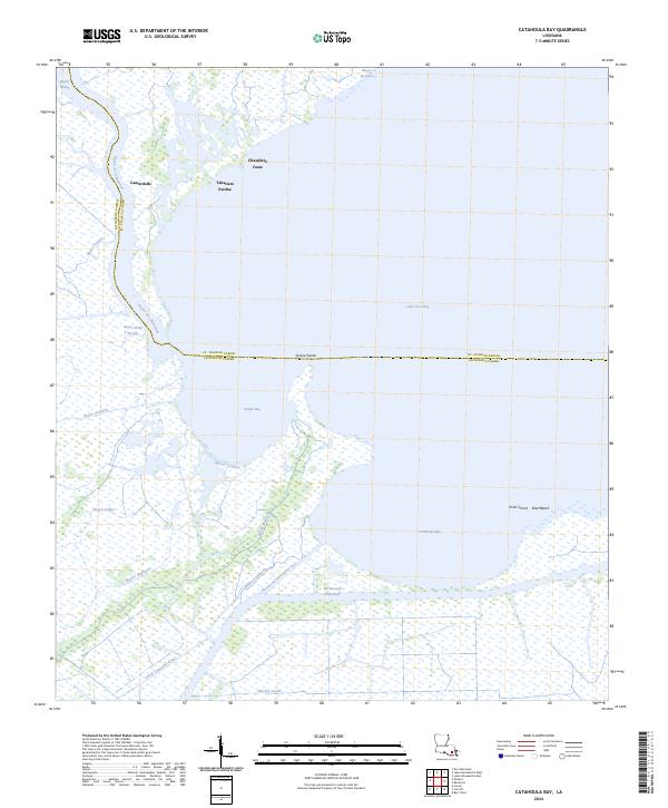 USGS Topographic Map – Catahoula Bay