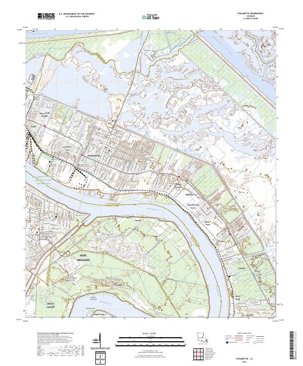 USGS Topographic Map – Chalmette