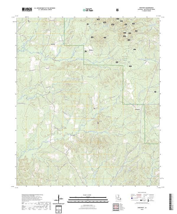 USGS Topographic Map – Chestnut
