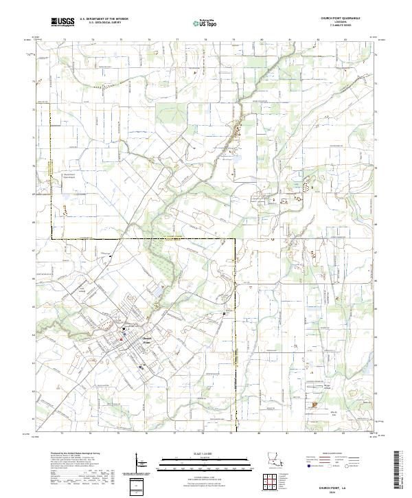 USGS Topographic Map – Church Point
