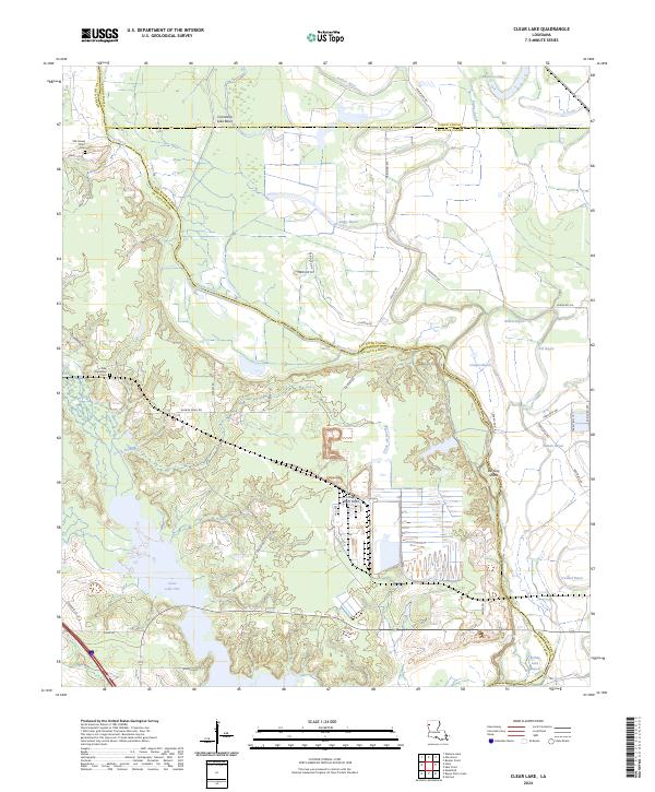 USGS Topographic Map – Clear Lake