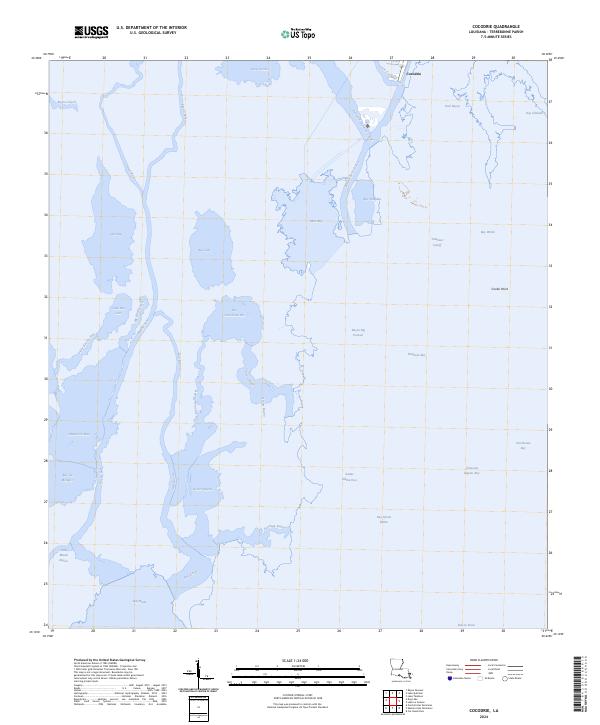 USGS Topographic Map – Cocodrie