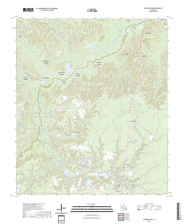 USGS Topographic Map – Cocodrie Lake