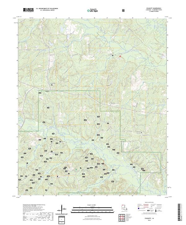 USGS Topographic Map – Colquitt