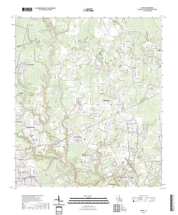 USGS Topographic Map – Comite