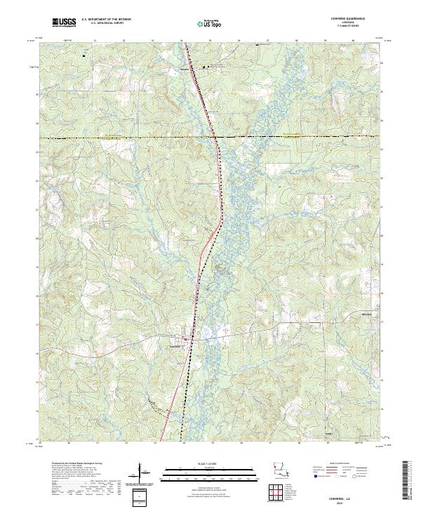 USGS Topographic Map – Converse