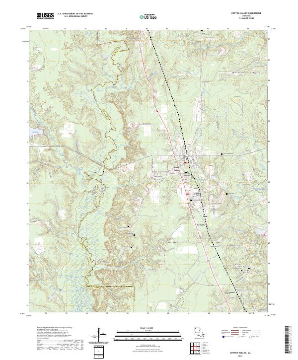 USGS Topographic Map – Cotton Valley
