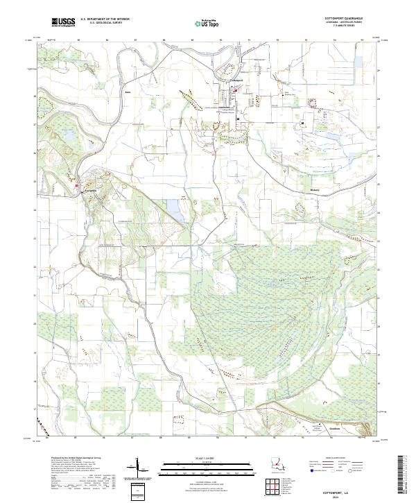 USGS Topographic Map – Cottonport