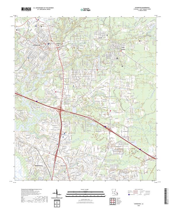 USGS Topographic Map – Covington
