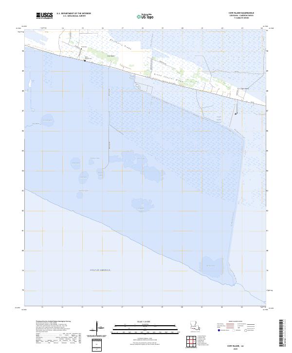 USGS Topographic Map – Cow Island