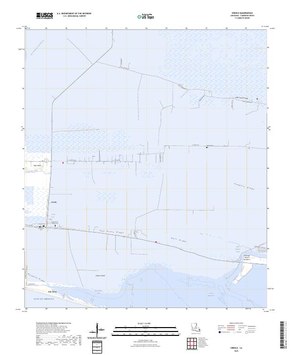 USGS Topographic Map – Creole