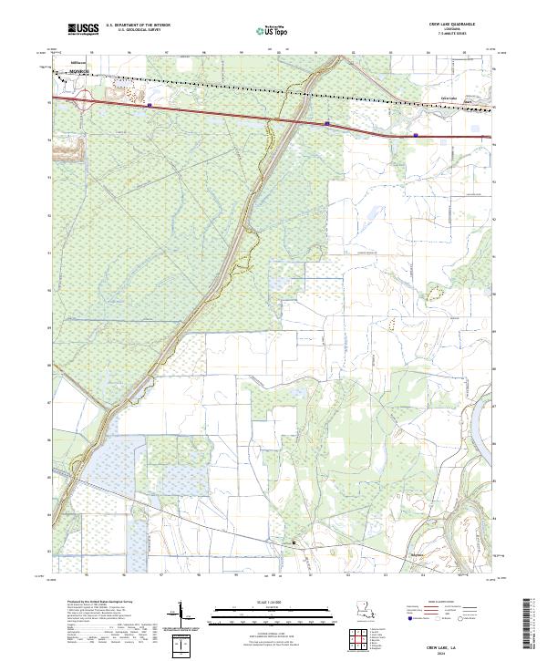 USGS Topographic Map – Crew Lake