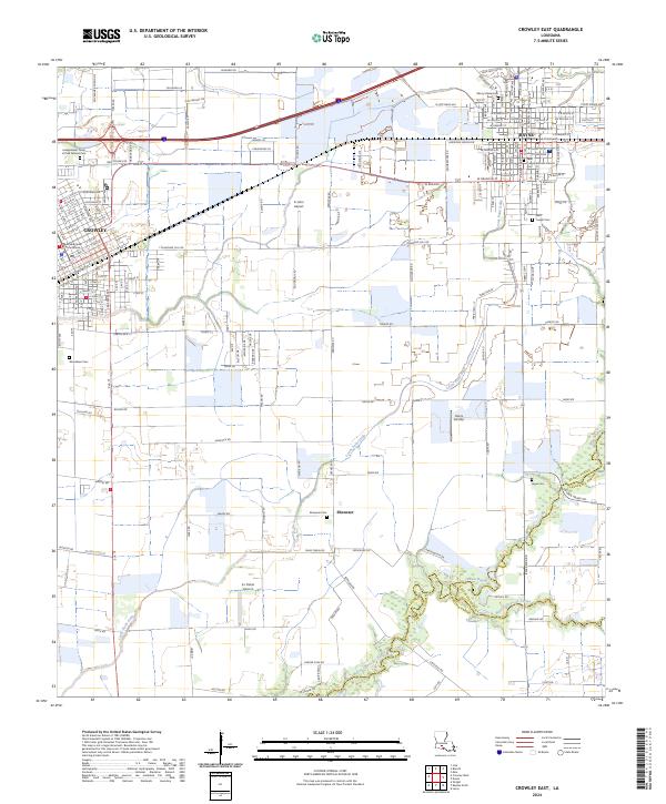 USGS Topographic Map – Crowley East