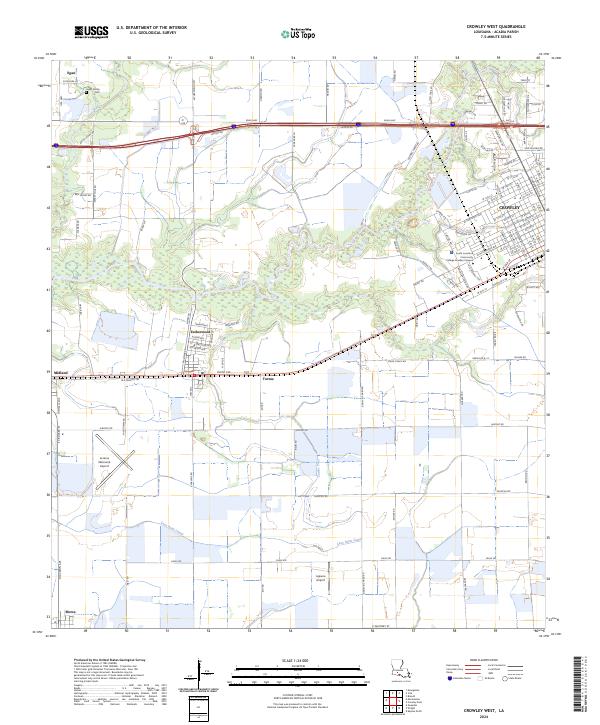 USGS Topographic Map – Crowley West