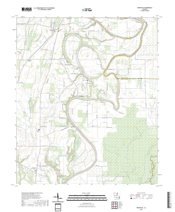 USGS Topographic Map – Crowville