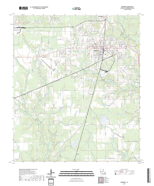 USGS Topographic Map – DeRidder