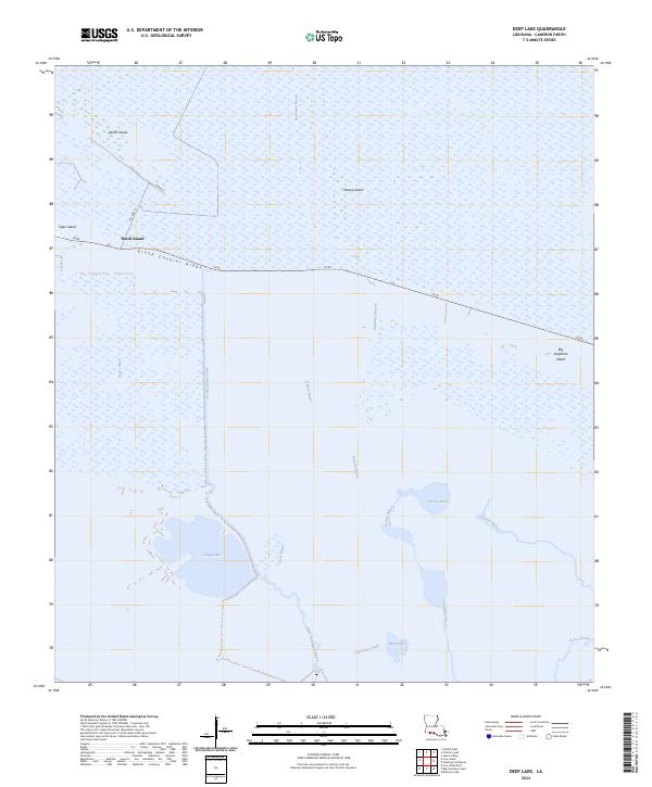 USGS Topographic Map – Deep Lake