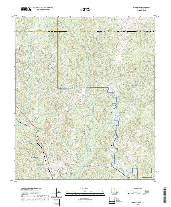 USGS Topographic Map – Dowden Creek