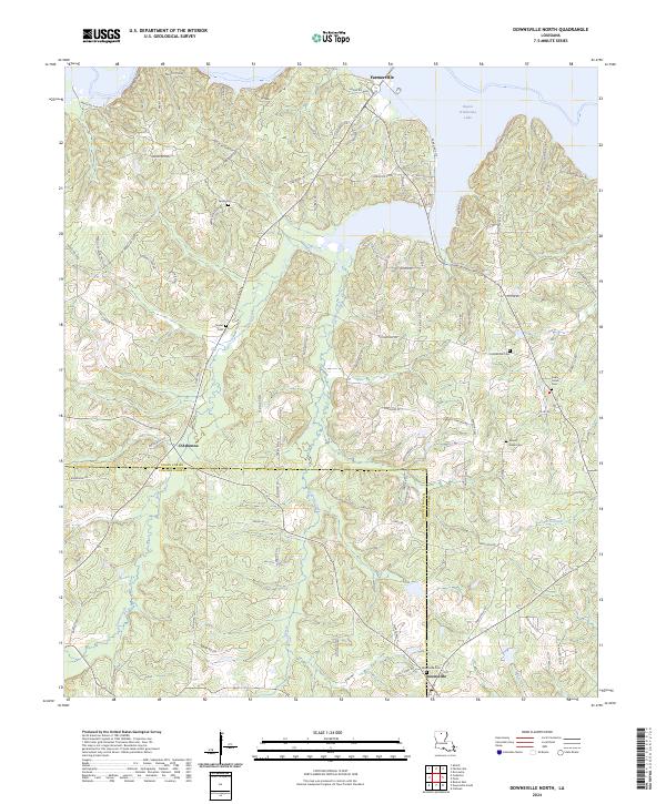 USGS Topographic Map – Downsville North
