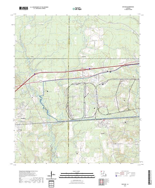 USGS Topographic Map – Doyline