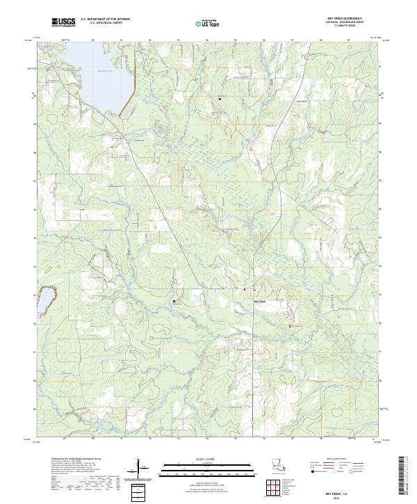 USGS Topographic Map – Dry Creek