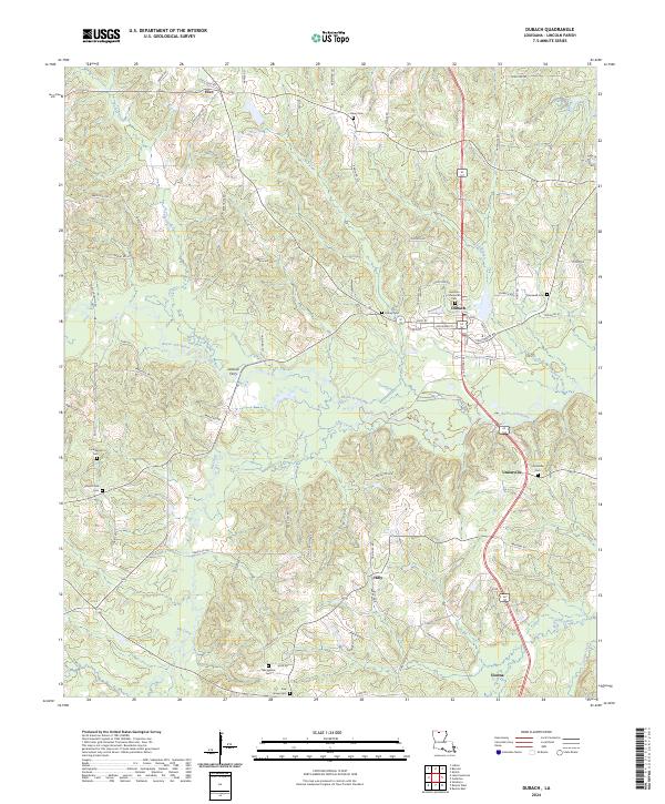 USGS Topographic Map – Dubach