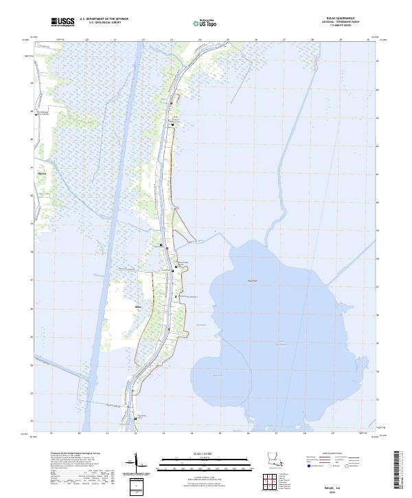 USGS Topographic Map – Dulac
