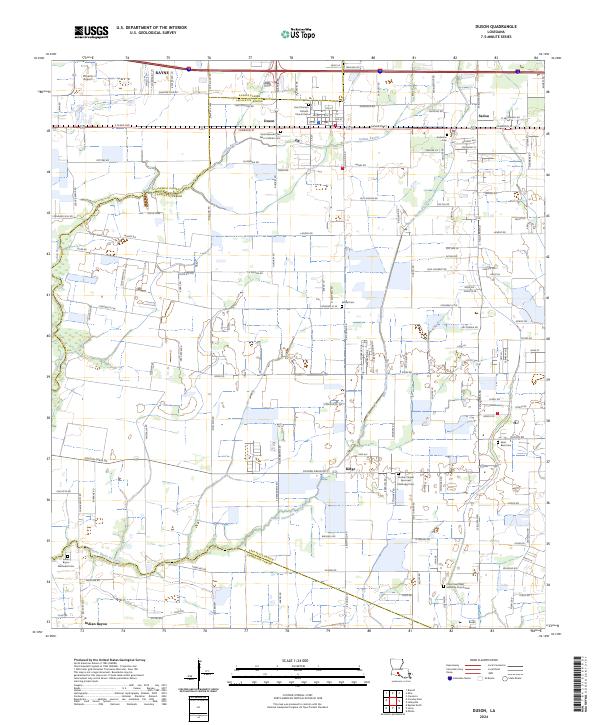 USGS Topographic Map – Duson