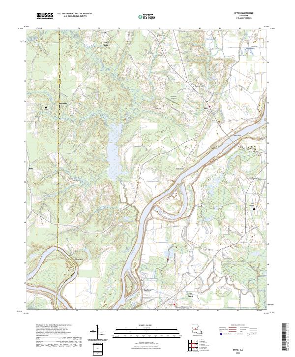 USGS Topographic Map – Effie