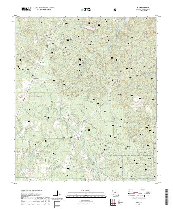 USGS Topographic Map – Elmer