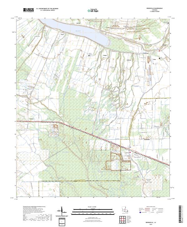 USGS Topographic Map – Erwinville