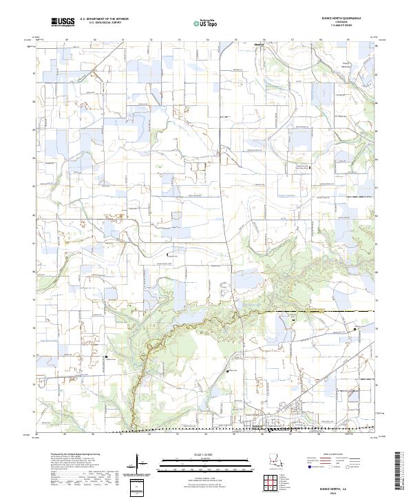 USGS Topographic Map – Eunice North