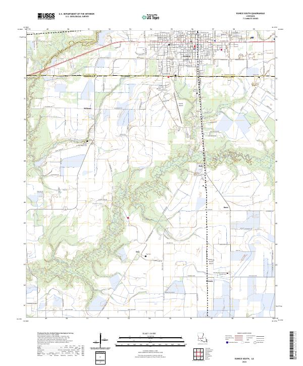 USGS Topographic Map – Eunice South