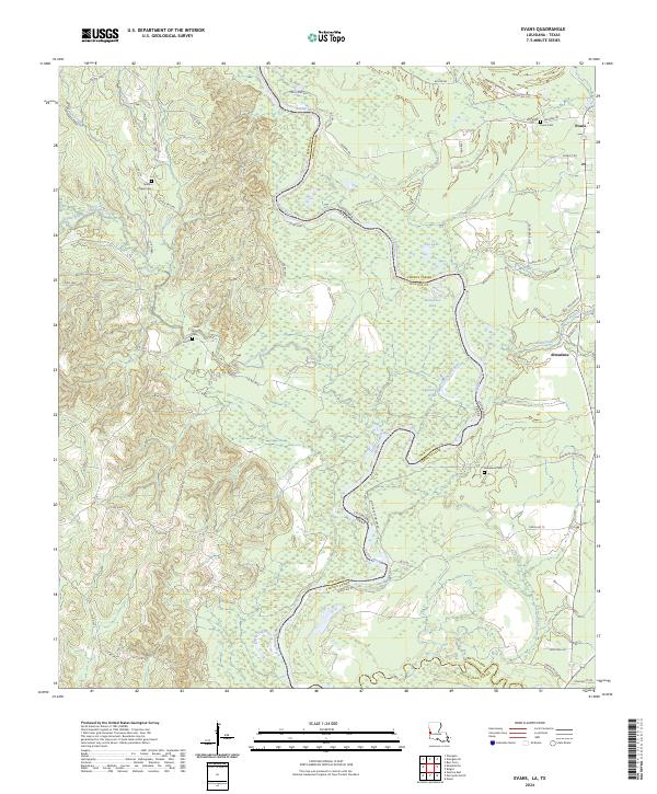 USGS Topographic Map – Evans