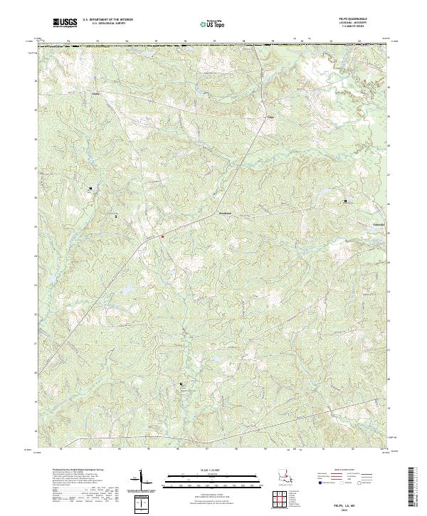 USGS Topographic Map – Felps